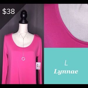 LuLaRoe Large Lynnae Long Sleeved Tee
